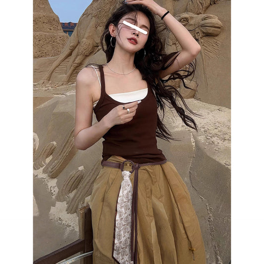 Fashionable Silk Scarf Waist Belt