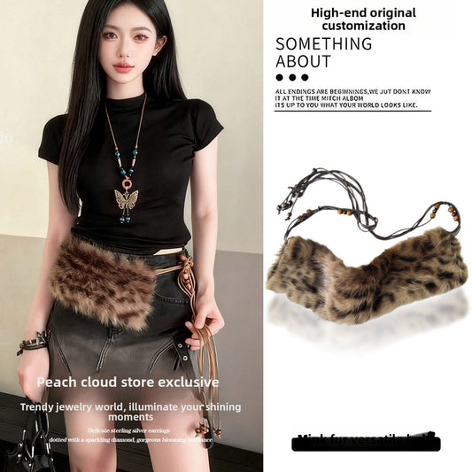 Fashionable Silk Scarf Waist Belt