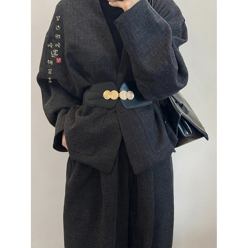 Fashionable Silk Scarf Waist Belt