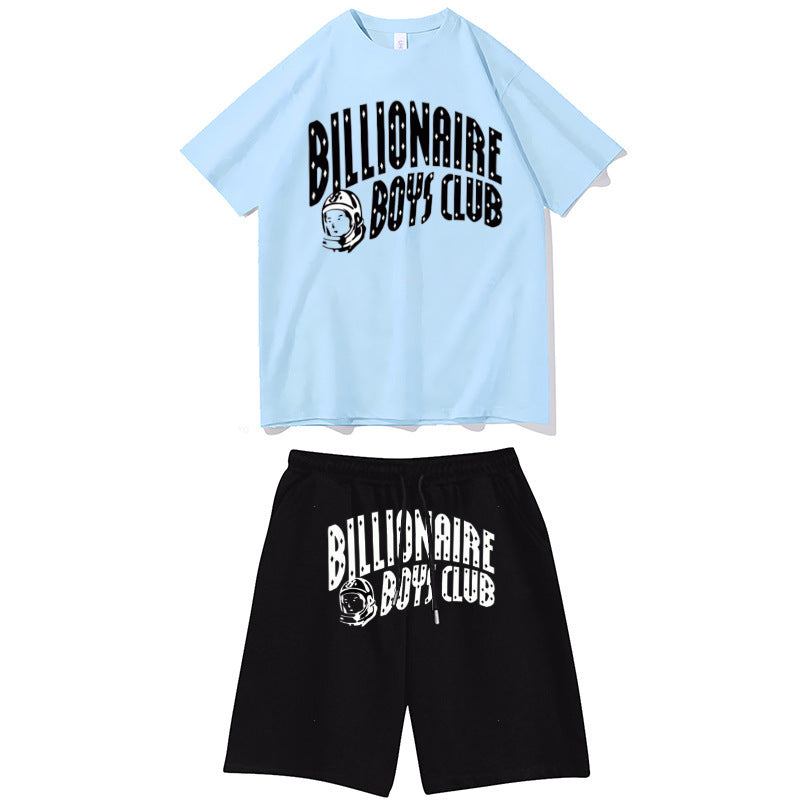Fashionable street casual sporty short-sleeved suits