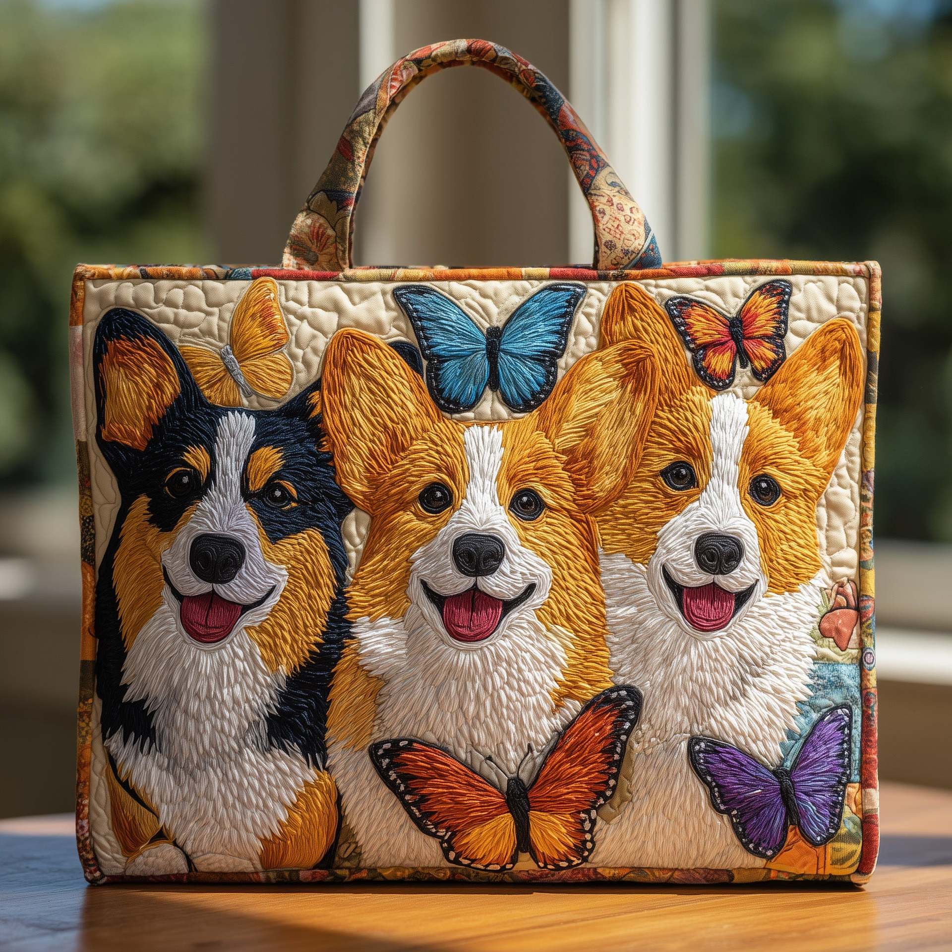 Fashionable trendy digital-printed handbag, crossbody bag
