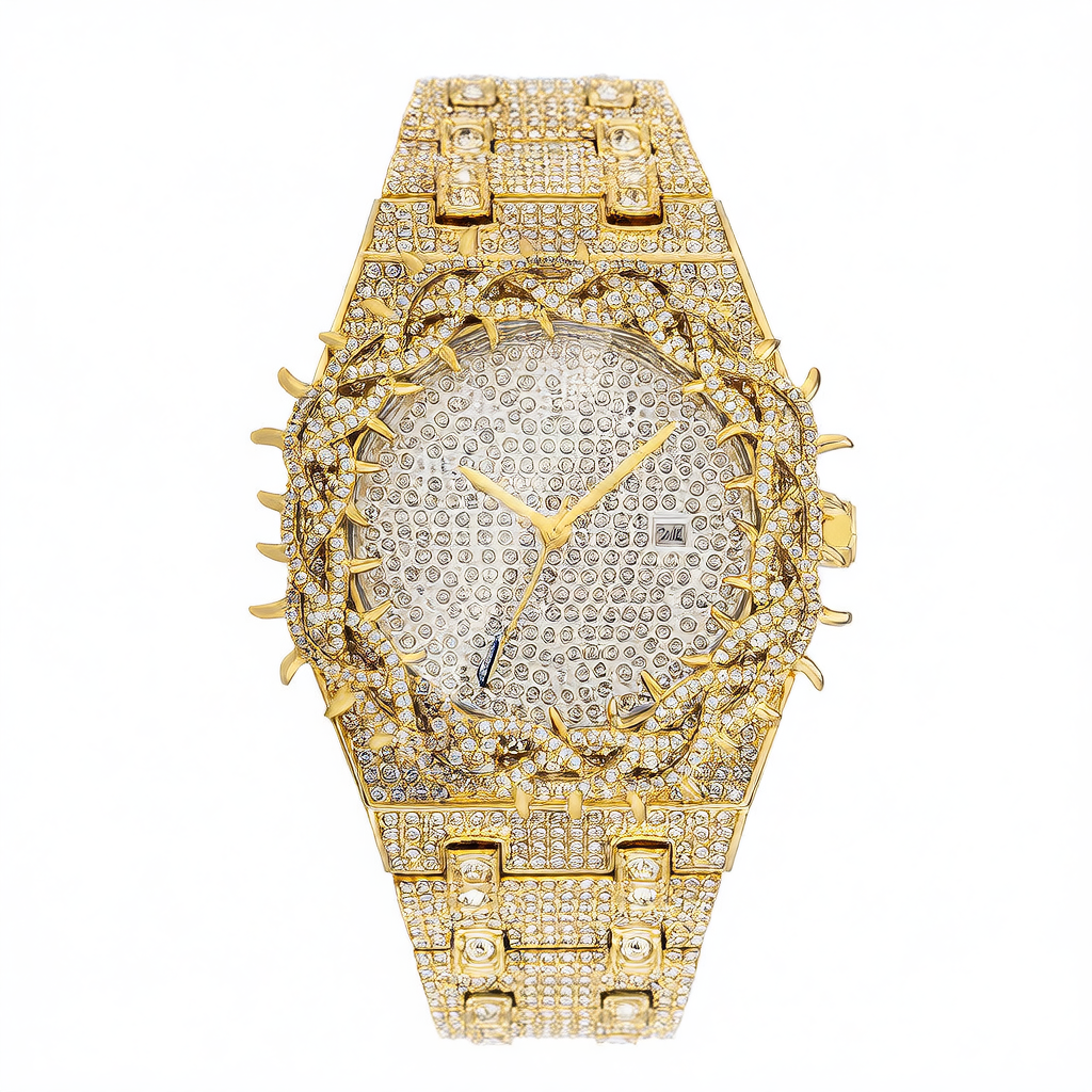 Fashionable watch with personalized mesh design