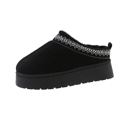 Fashionable Winter Women Snow Boots Warm Slip-on Platform Shoes