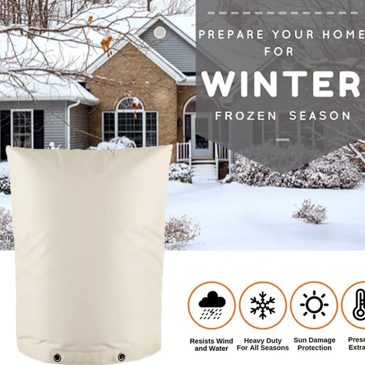 Faucet anti-freeze cover