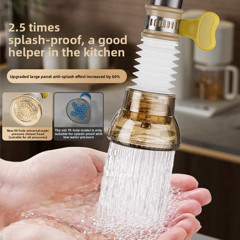 Faucet-mounted rotating dish drainer