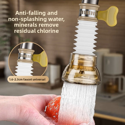 Faucet-mounted rotating dish drainer