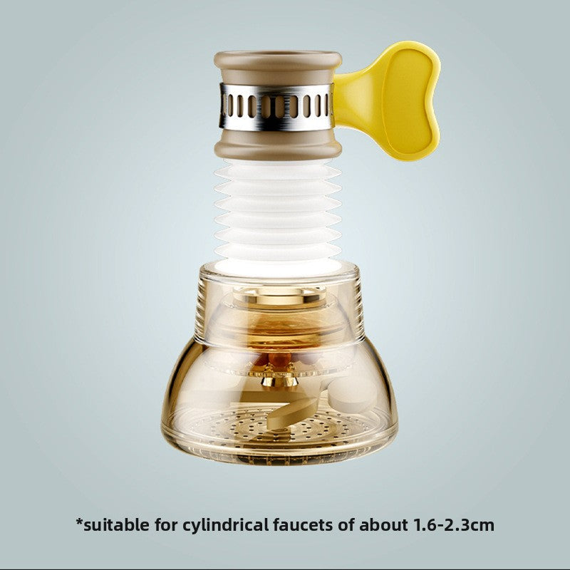 Faucet-mounted rotating dish drainer