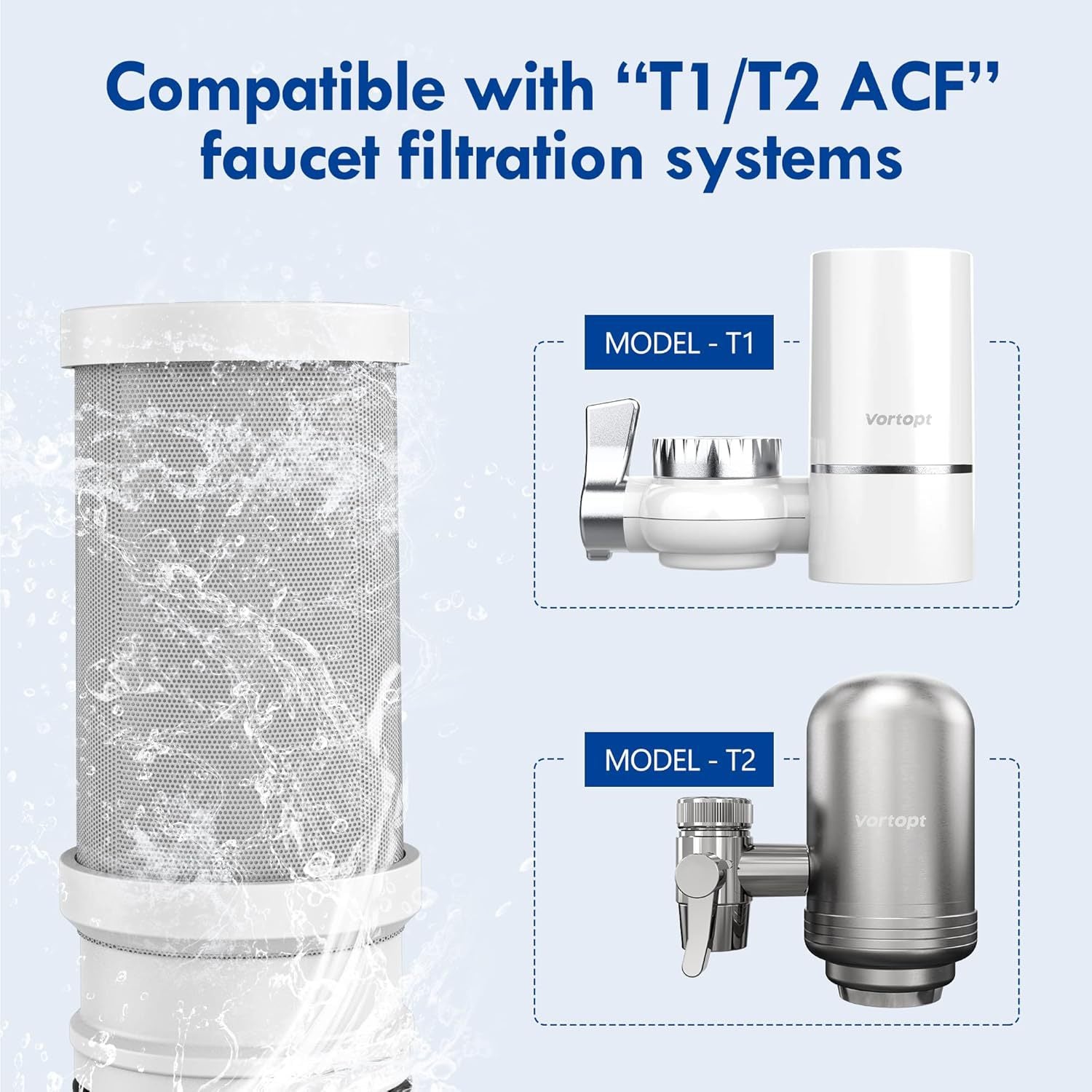 Faucet water purifier filter element