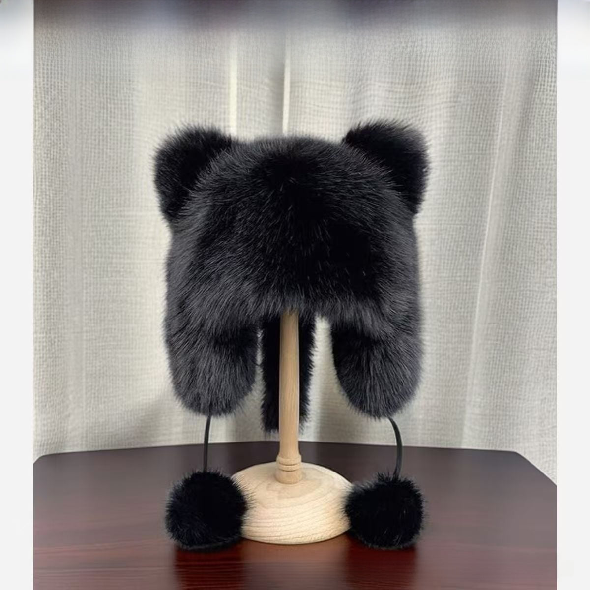 Faux Fox Fur Cat Ear Winter Hat