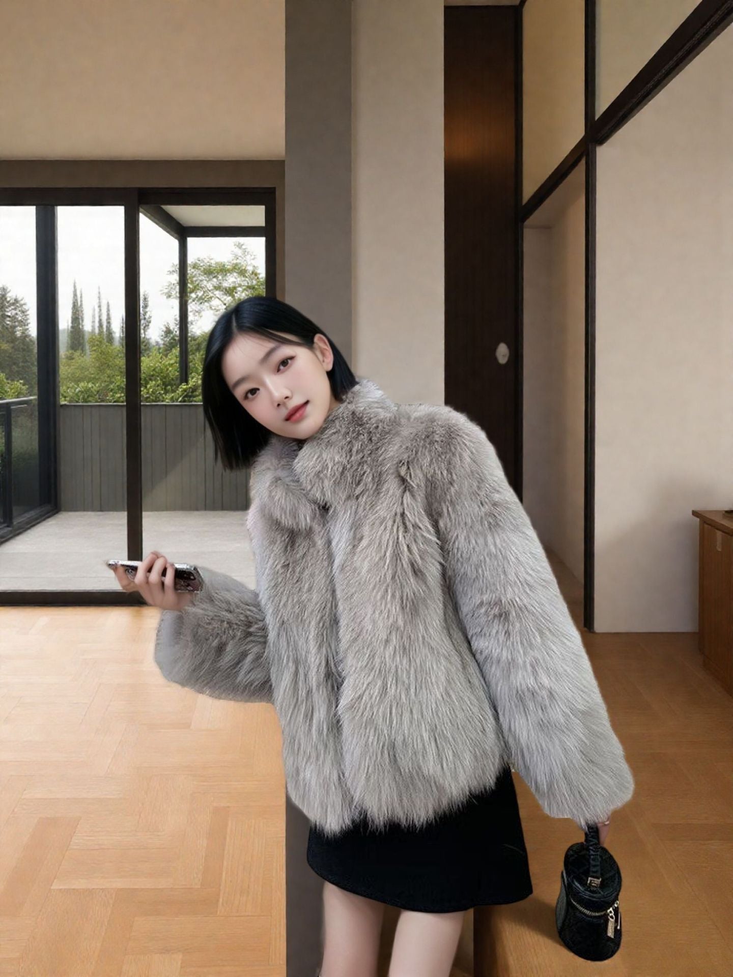 Faux Fur Coat