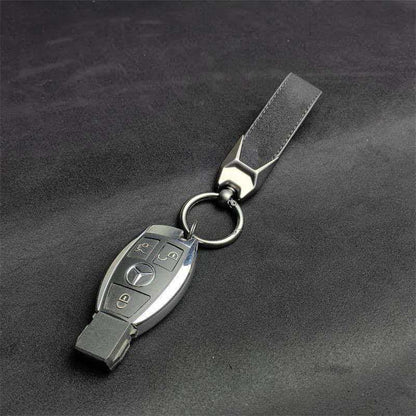 Faux Leather Car Keychain