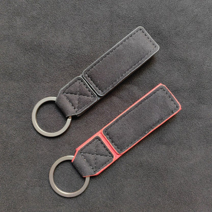 Faux Leather Car Keychain