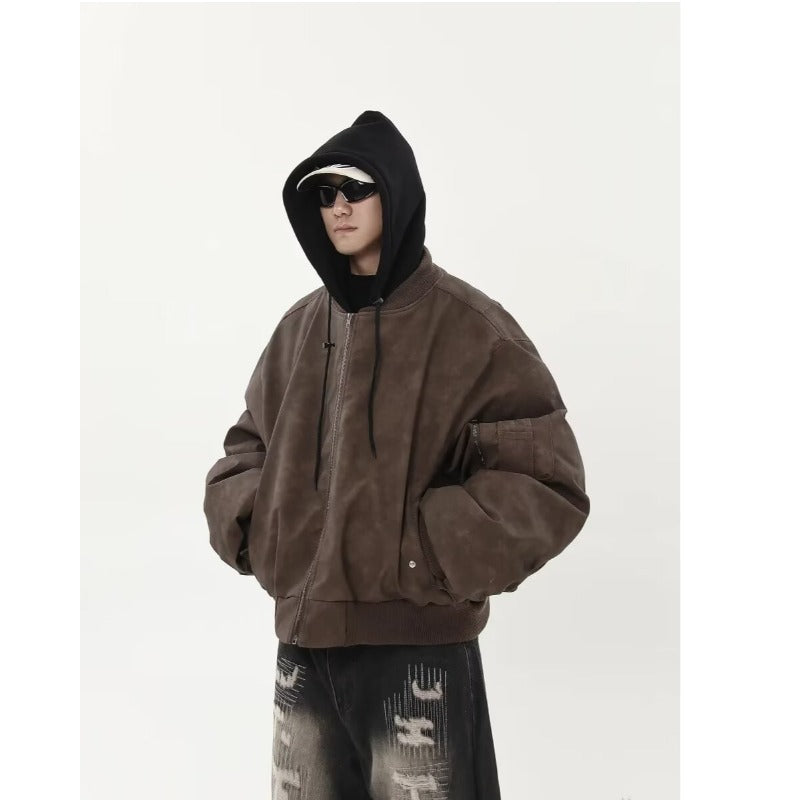 Faux leather jacket