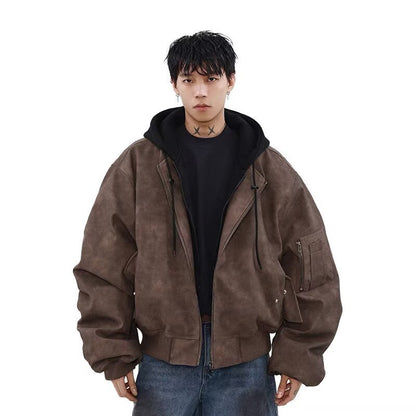 Faux leather jacket