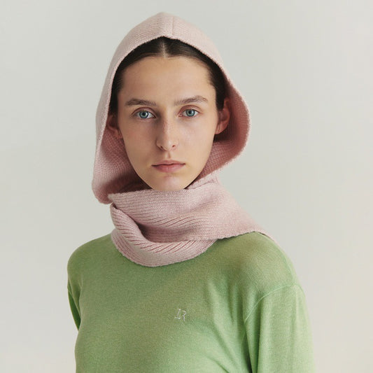 Faux Wool Knitted Balaclava Scarf Hat