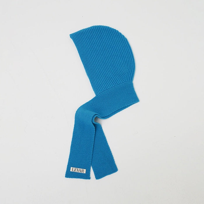 Faux Wool Knitted Balaclava Scarf Hat