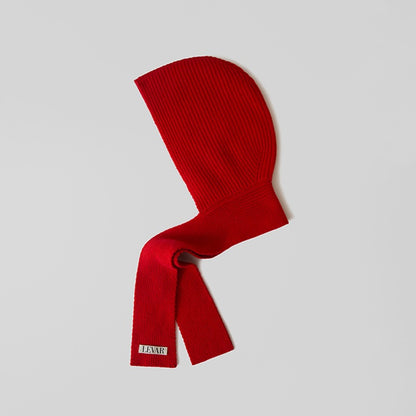 Faux Wool Knitted Balaclava Scarf Hat