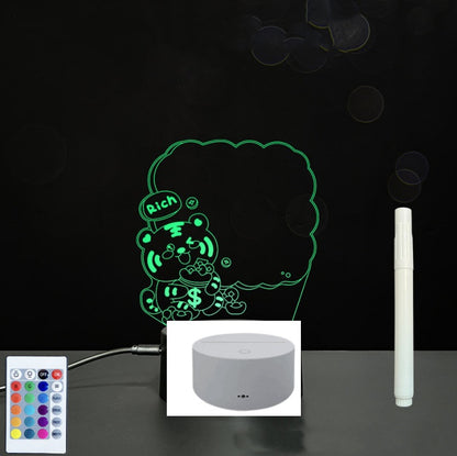 3D Acrylic Handwriting LED Message Board for Creative Decor