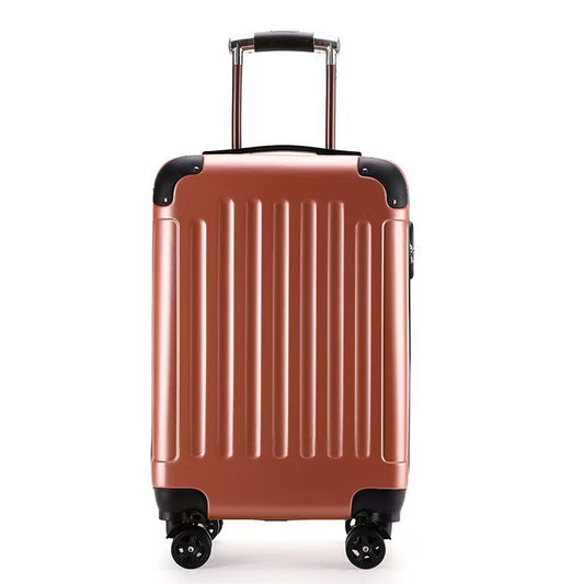 Adult Travel Suitcase Casual with Vertical Stripes Wheels