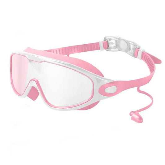 Large Frame Anti Fog Swimming Goggles With Earplugs Uses Now