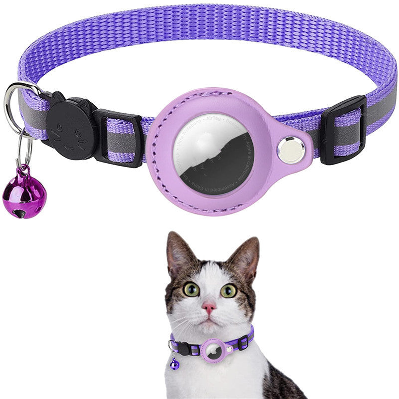 Buy Reflective AirTag Pet Collar – Waterproof Holder Cats & Dogs