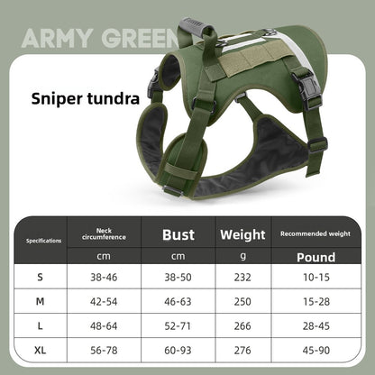 Tactical Reflective Dog Harness for Dogs Daily Walking Fit