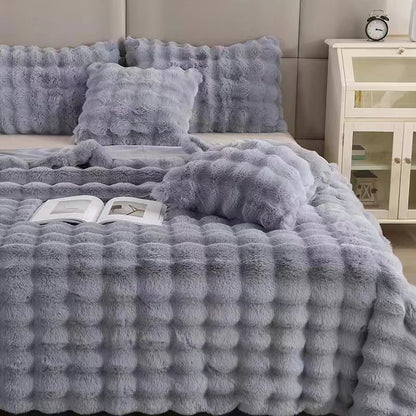 Buy First Polyester Rabbit Bubble Velvet Nap Blanket Quilt