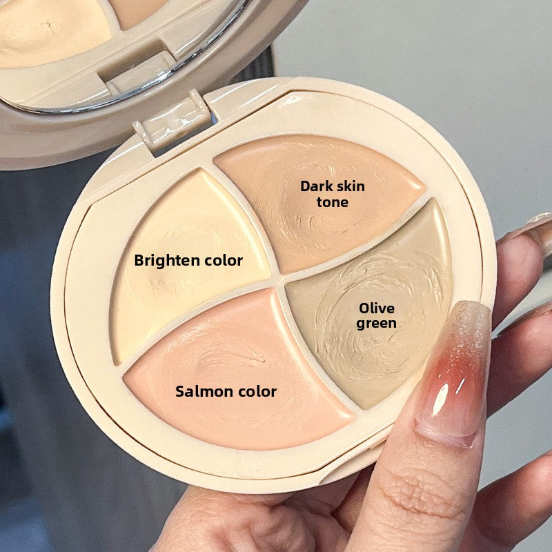 Four-Color Concealer Palette for Smooth Makeup Coverage Base