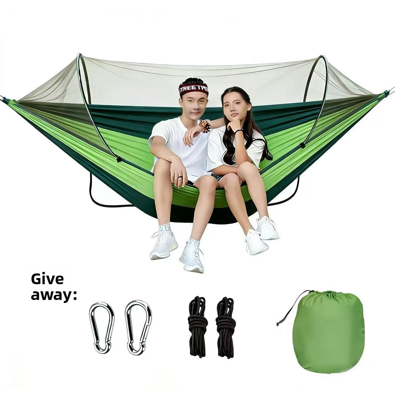 Automatic Quick Opening Mosquito Proof Camping Hammock