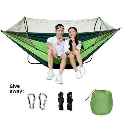 Automatic Quick Opening Mosquito Proof Camping Hammock
