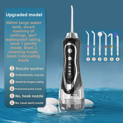 Electric Water Flosser with Portable Oral Cleaning Modes
