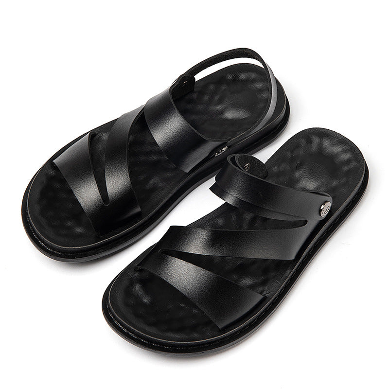 Buy Men's Leather Beach Sandals for Driving & Outdoor Comfort Wear