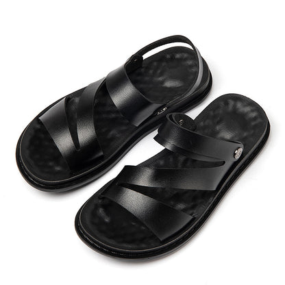Buy Men's Leather Beach Sandals for Driving & Outdoor Comfort Wear