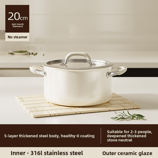 Stainless Steel Soup Pot for Daily Cooking and Kitchen Use