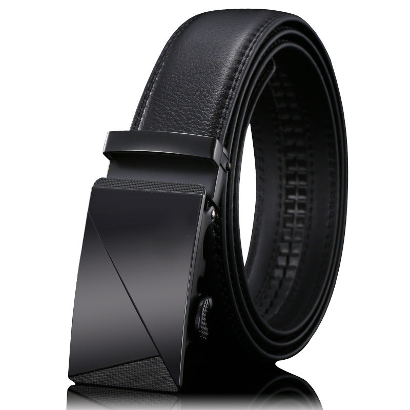 Men’s Genuine Leather Belt Automatic Buckle Stylish & Durable