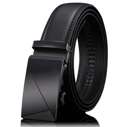 Men’s Genuine Leather Belt Automatic Buckle Stylish & Durable
