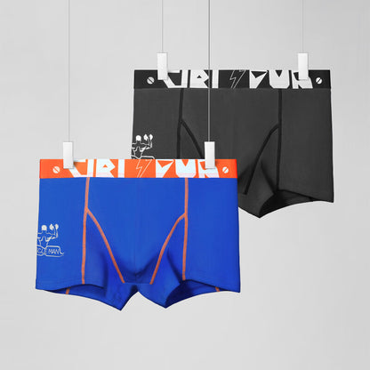 Trendy Men's Pure Cotton Briefs, Breathable and Sporty Fit