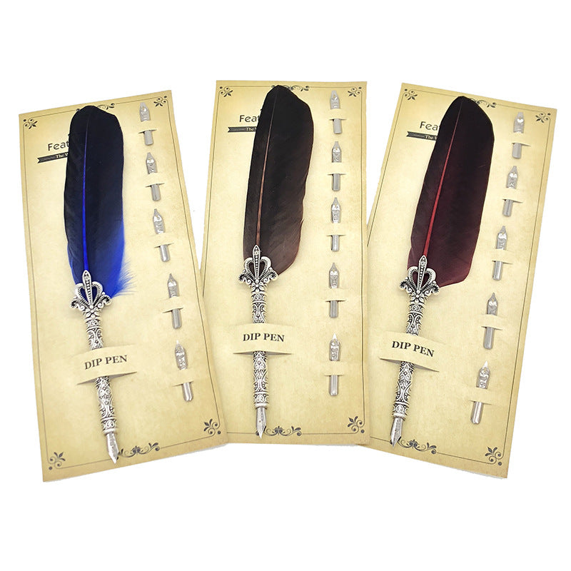 feather dip pen