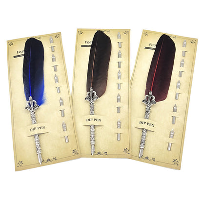 feather dip pen