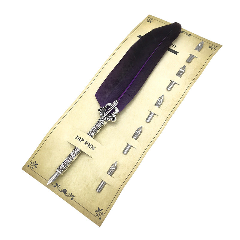 feather dip pen