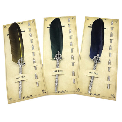 feather dip pen