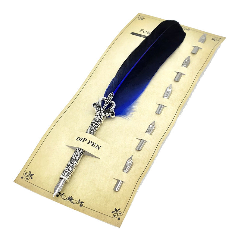 feather dip pen