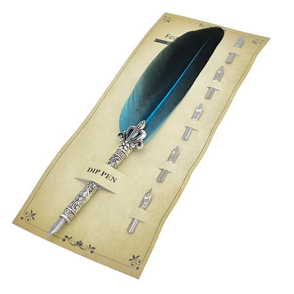 feather dip pen