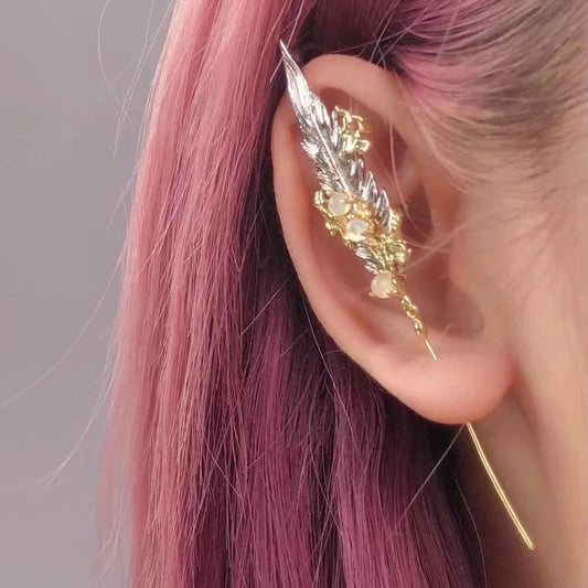 Feather Piercing Earrings