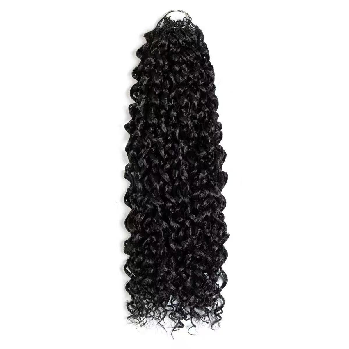 Feather Protein Silk Hair Extensions Invisible Wear Curly Wig