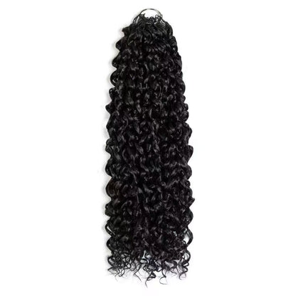 Feather Protein Silk Hair Extensions Invisible Wear Curly Wig