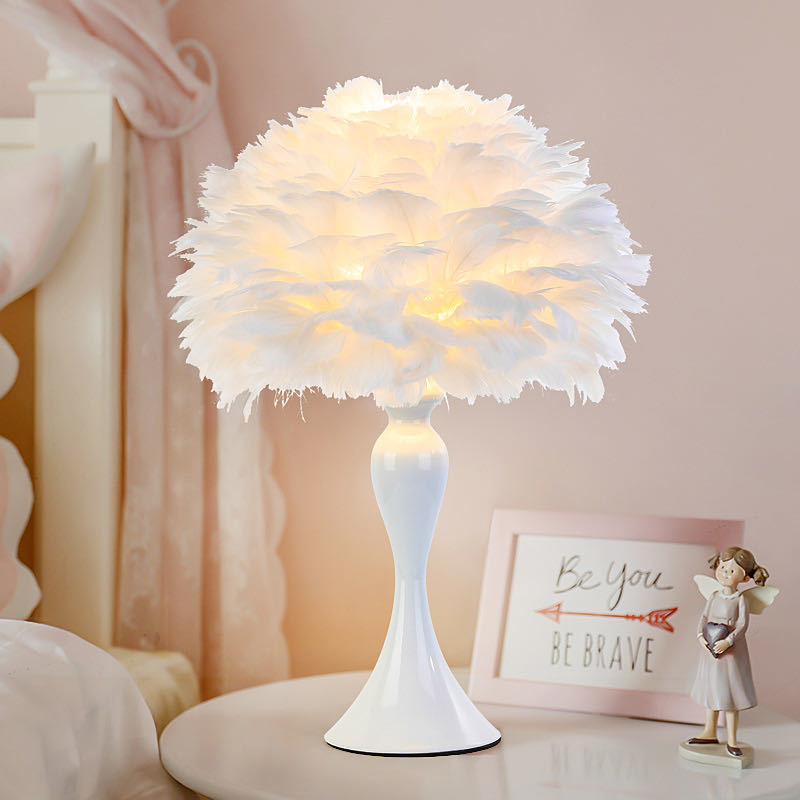 Feather Table Lamp
