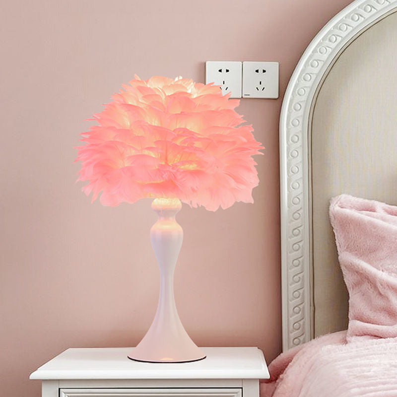 Feather Table Lamp
