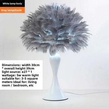 Feather Table Lamp