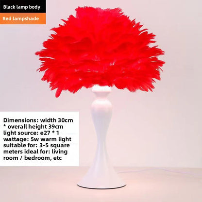 Feather Table Lamp